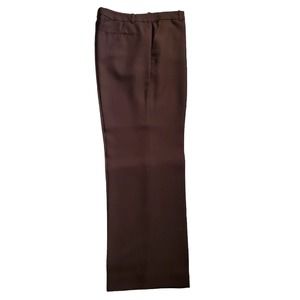 Lauren Ralph Lauren Women's Size 8 100% Silk Lined Brown Dress Pants